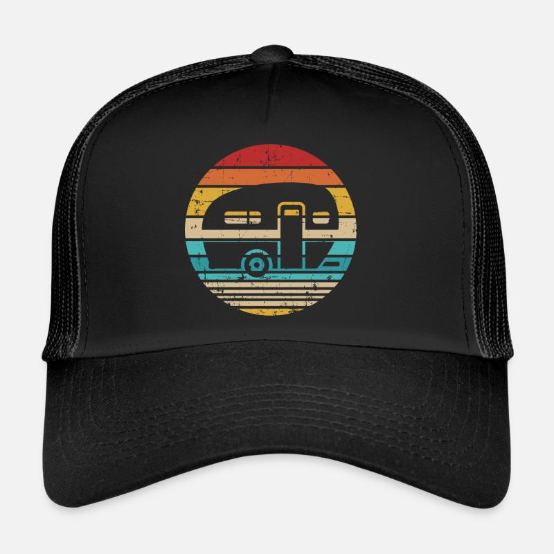 Wohnwagen - Trucker Cap - Schwarz/Schwarz