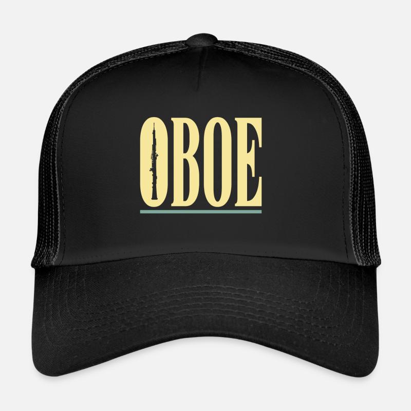 Oboe - Trucker Cap - Schwarz/Schwarz