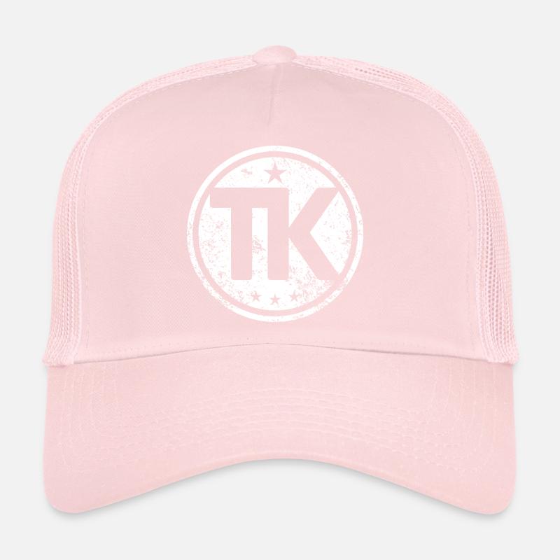 Logo du nom personnel des initiales TK Casquette trucker 