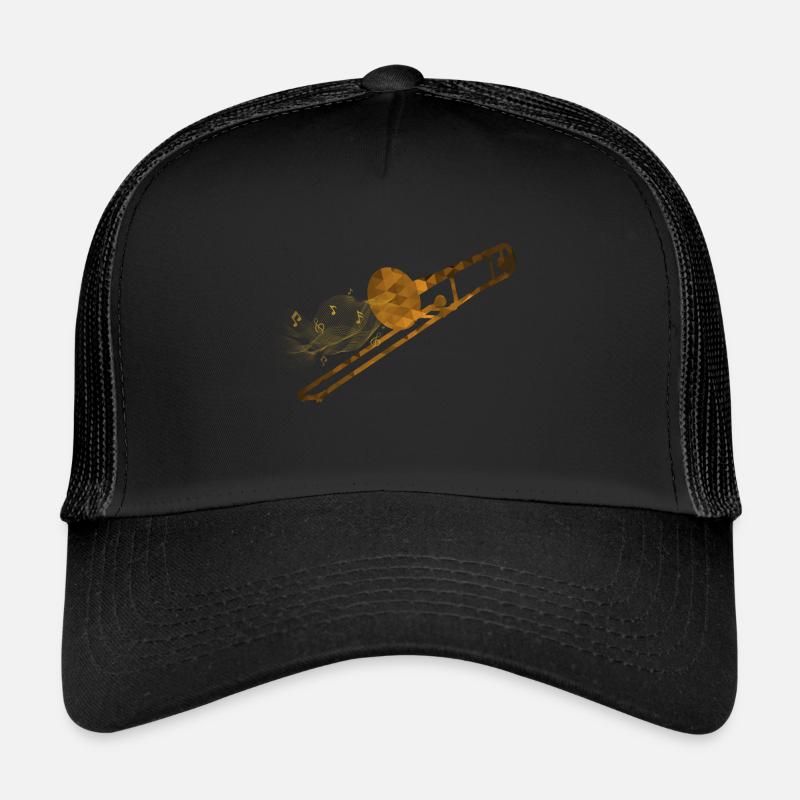 Posaune - Trucker Cap - Schwarz/Schwarz