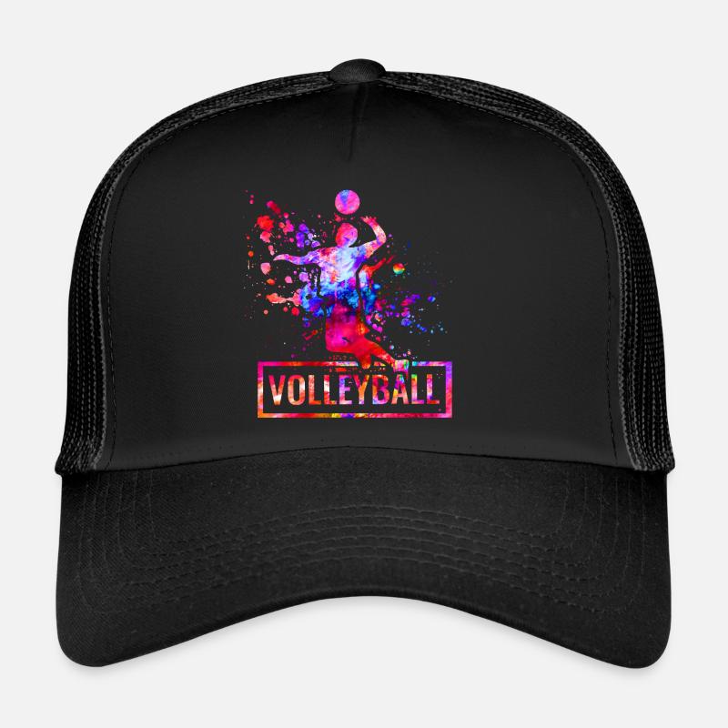 Volleyball - Trucker Cap - Schwarz/Schwarz
