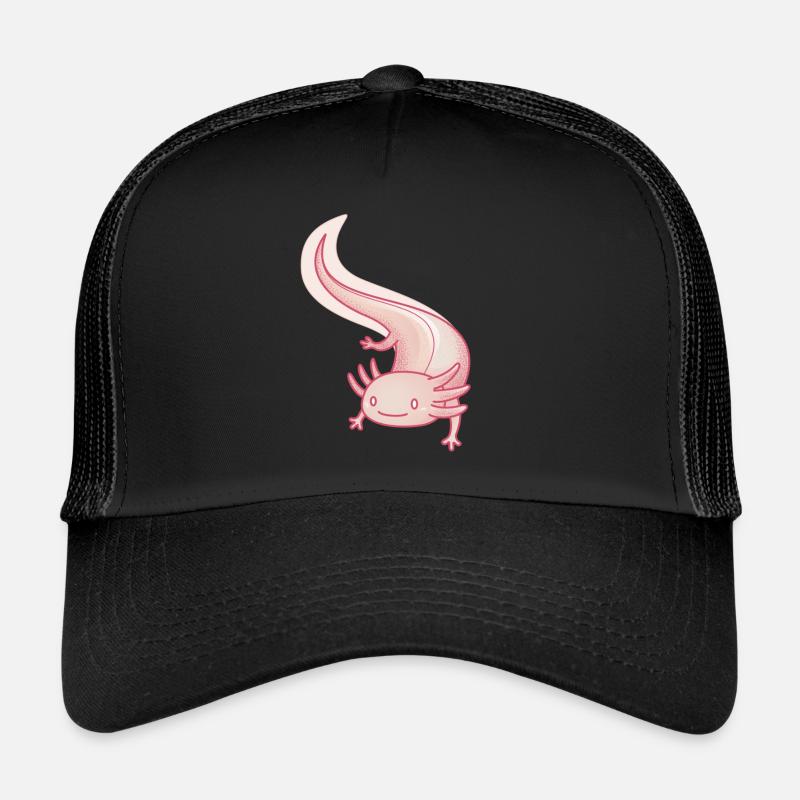 Axolotl - Casquette trucker  - noir/noir