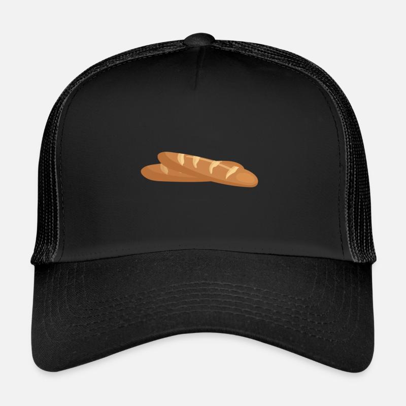 baguette - Trucker Cap - black/black