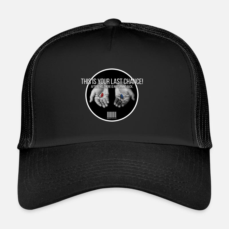 RED PILL BLUE PILL - Trucker Cap - black/black