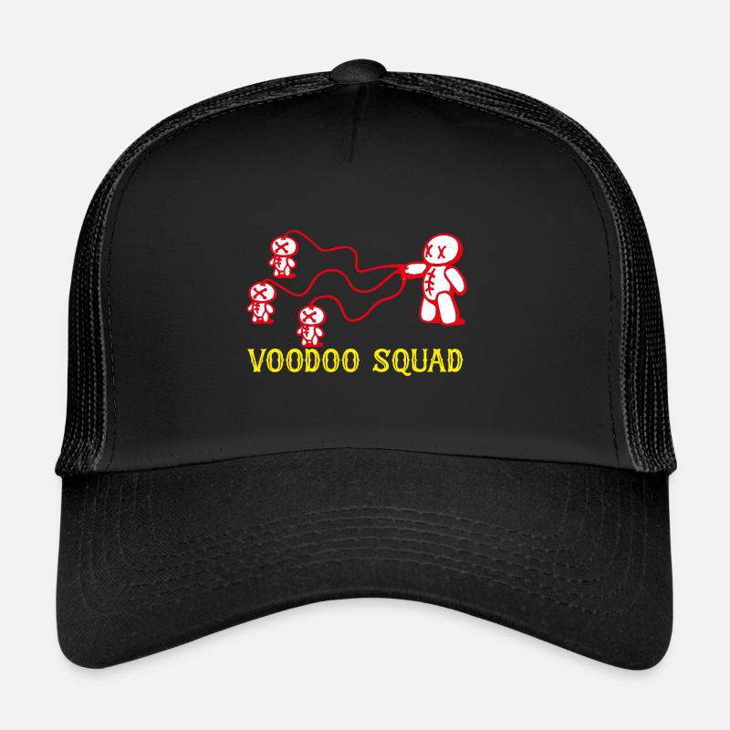 Voodoo Squad - Casquette trucker  - noir/noir