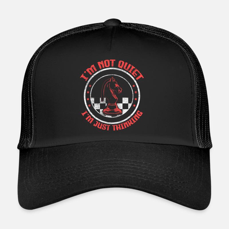 Jeu d'échecs - Casquette trucker  - noir/noir