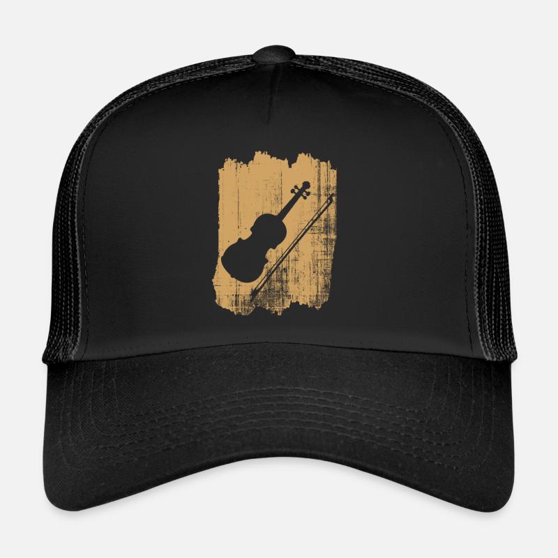 Geige - Trucker Cap - Schwarz/Schwarz