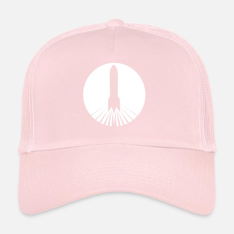 Rocket launch Trucker Cap