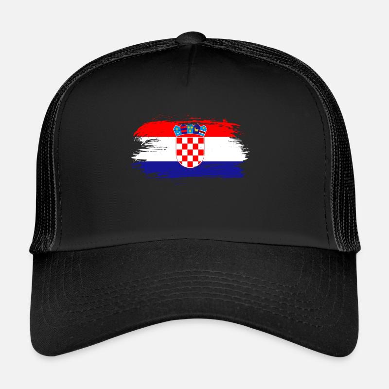 Croatie Drapeau Casquette trucker 