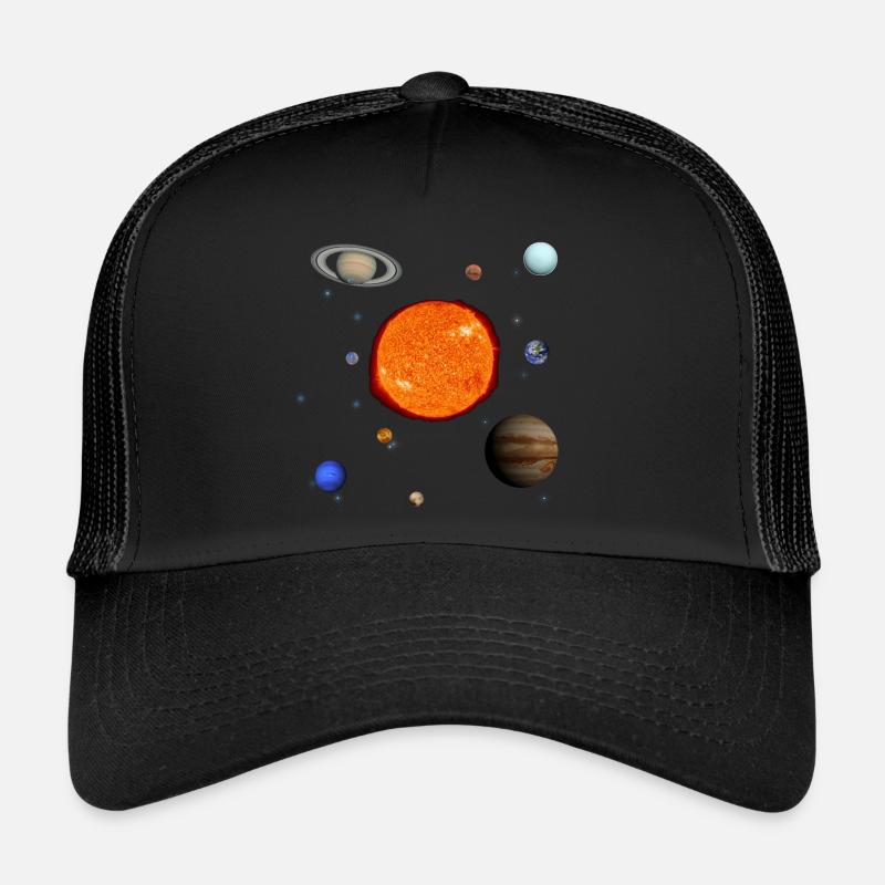 Our Solar Sytem with Pluto! - Trucker Cap - black/black