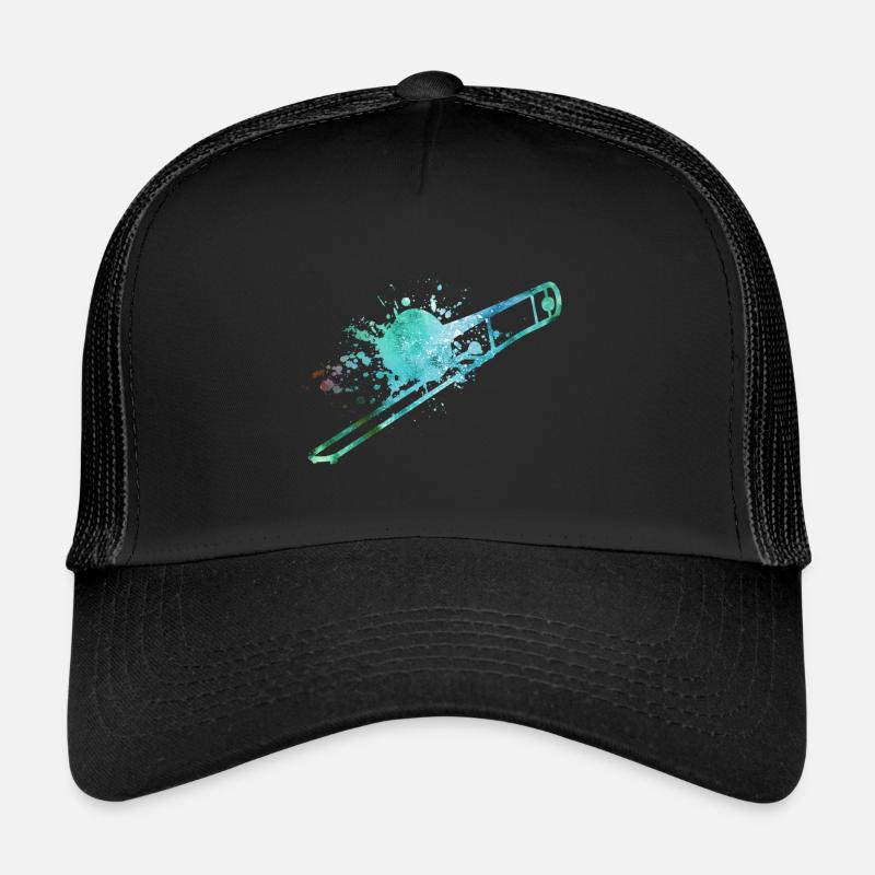 Posaunist Posaune - Trucker Cap - Schwarz/Schwarz