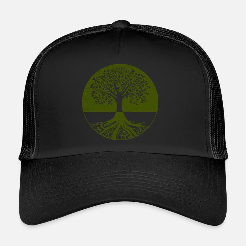 Tree - Trucker Cap - black/black