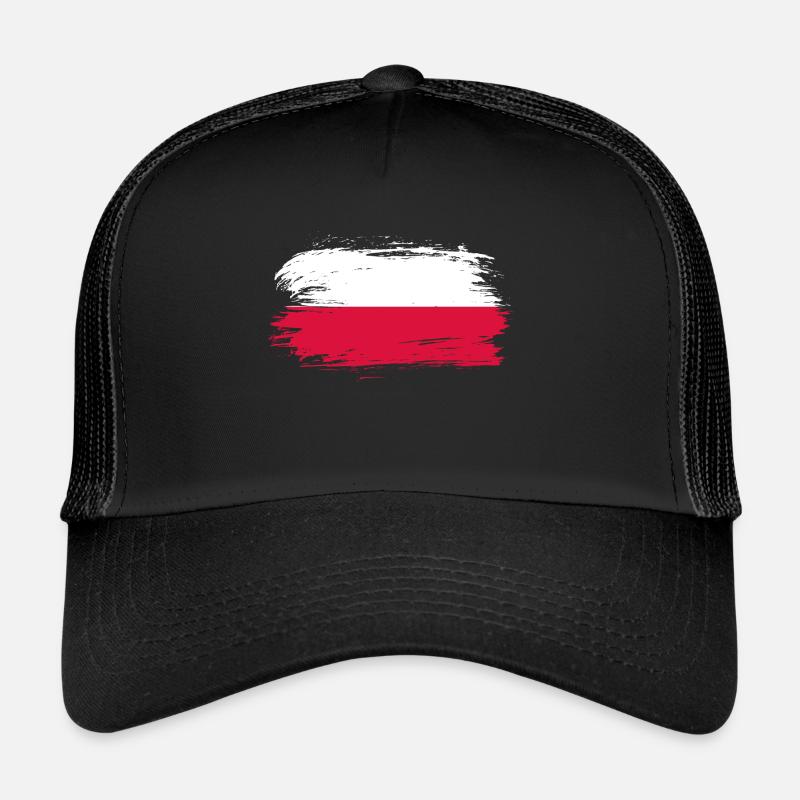 Pologne Drapeau Casquette trucker 