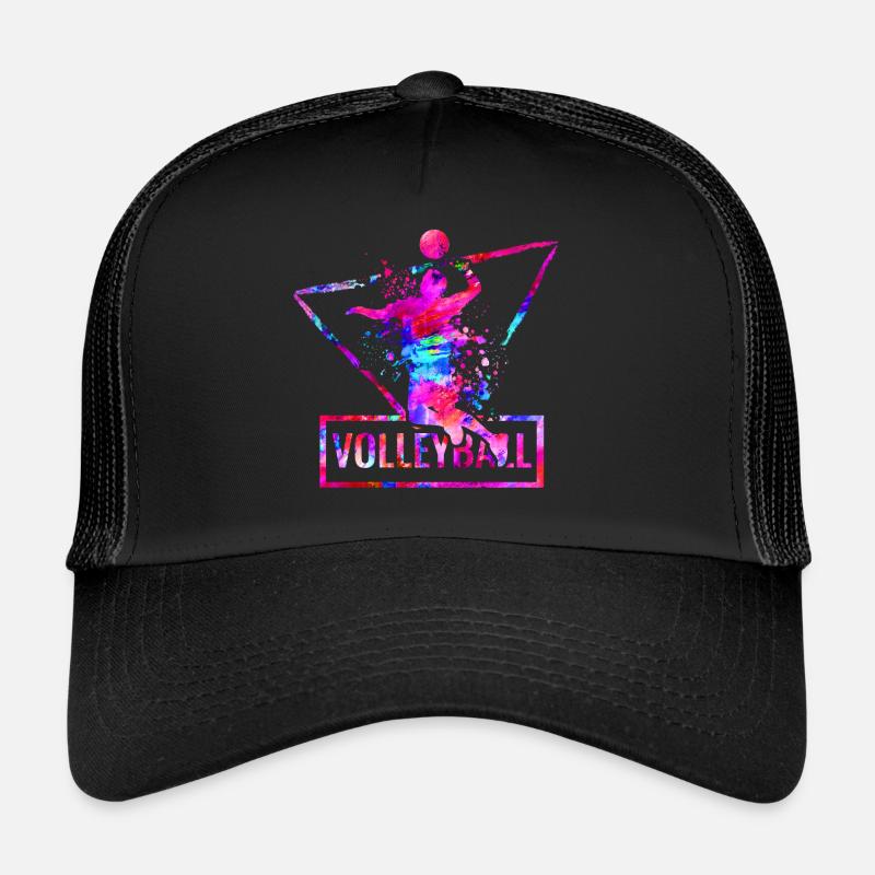 volley- - Casquette trucker  - noir/noir