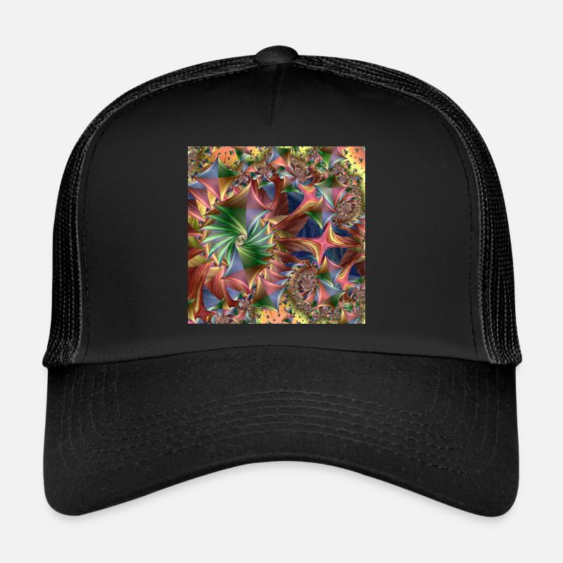 Diamond pattern colorful Trucker Cap