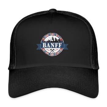 Banff, un endroit formidable à visiter - Casquette trucker  - noir/noir - Devant