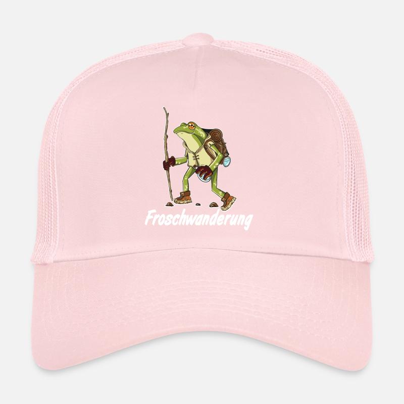 Frog migration, frogs toad walking amphibians Trucker Cap