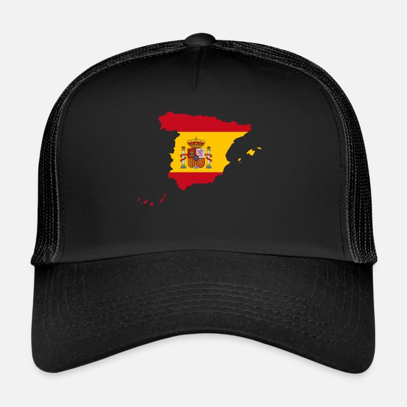 Espagne Carte du drapeau Idée cadeau Casquette trucker 