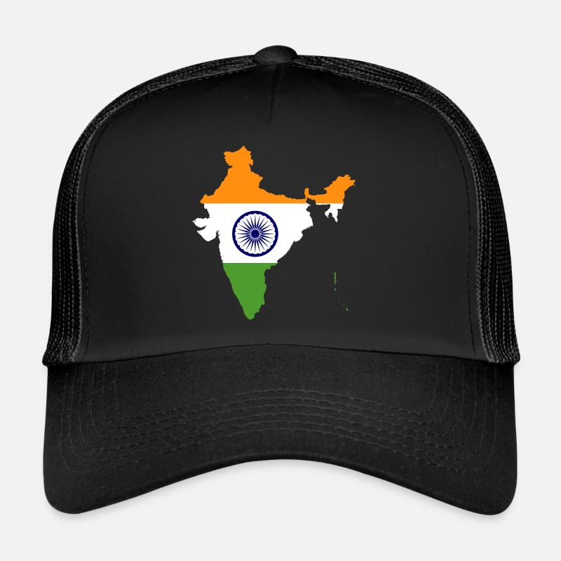 India flag gift idea map Trucker Cap