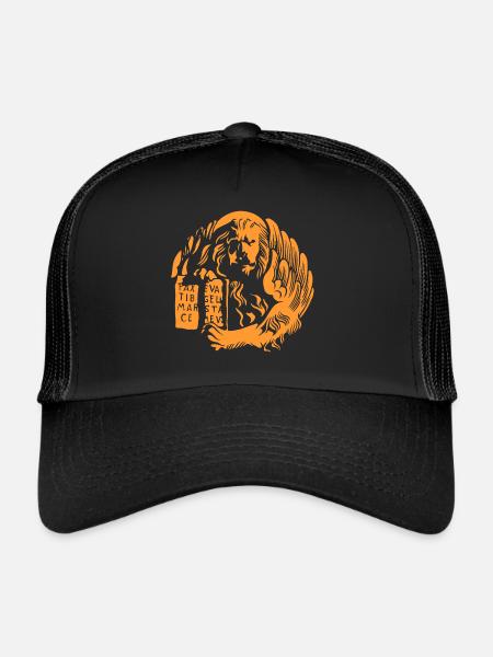 Moeca Leone Venise - Casquette trucker  - noir/noir - Devant