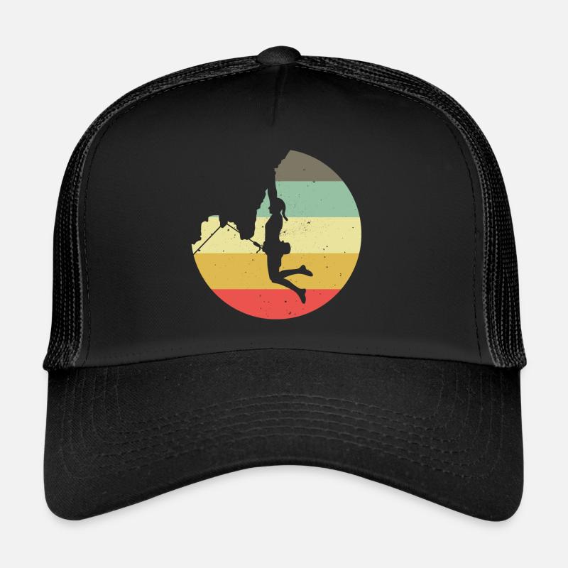 Bergsteigen Klettern Geschenk Bouldern Retro Cool Trucker Cap