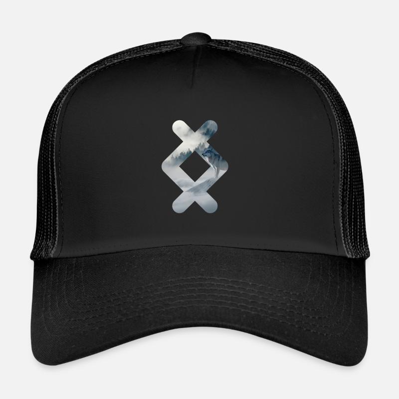 Ingwaz rune Valhalla Viking loup Casquette trucker 