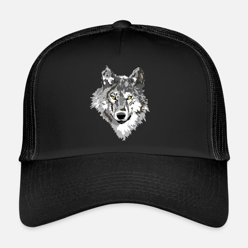Loup noir Casquette trucker 