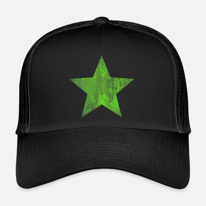 Green star 5 five Trucker Cap