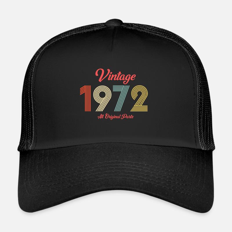 1972 - Trucker Cap - black/black