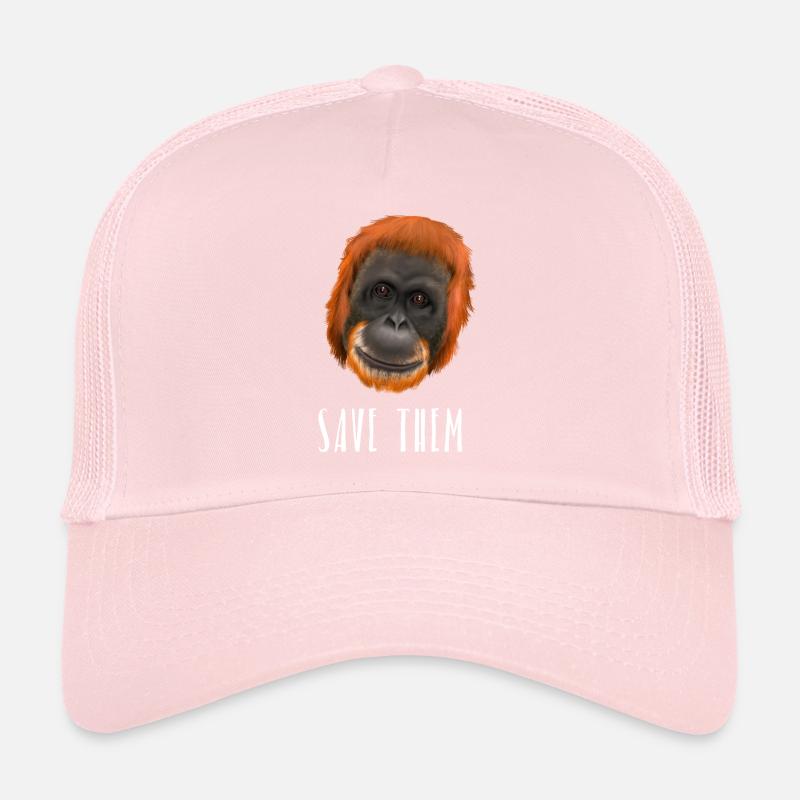 Monkey Ape Orang Utan - save them Trucker Cap