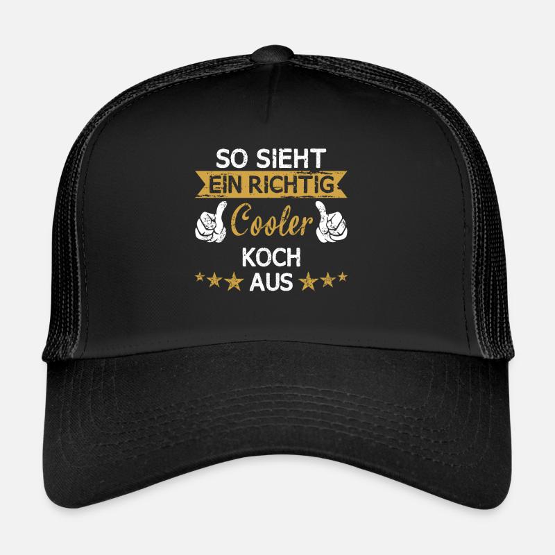 Koch Chefkoch kochen Küche Beruf Spruch Trucker Cap