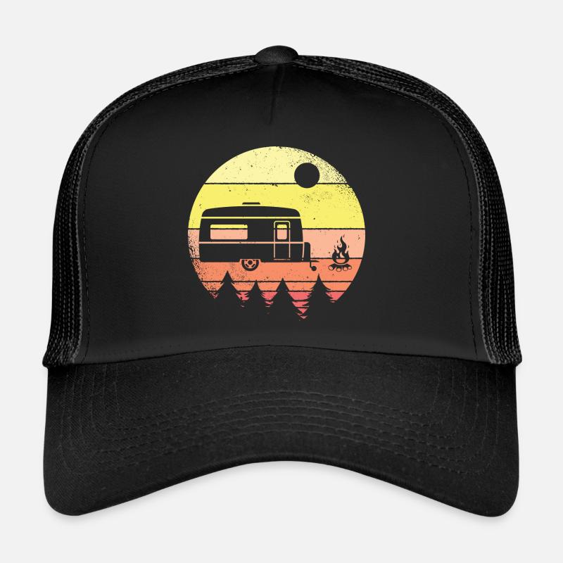 Camping Caravan Camper Camp Tentes Camping-car Casquette trucker 