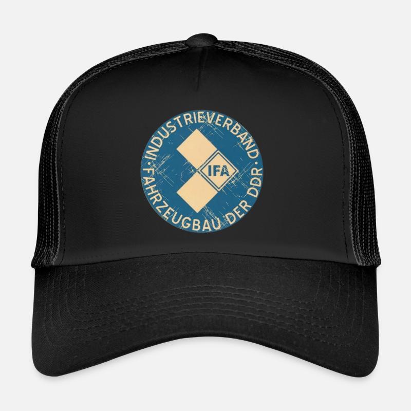 IFA Construction automobile RDA - Casquette trucker  - noir/noir