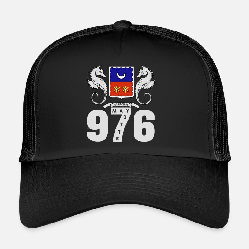 MAYOTTE - Casquette trucker  - noir/noir