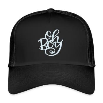 Oh boy - Trucker Cap - black/black - Front