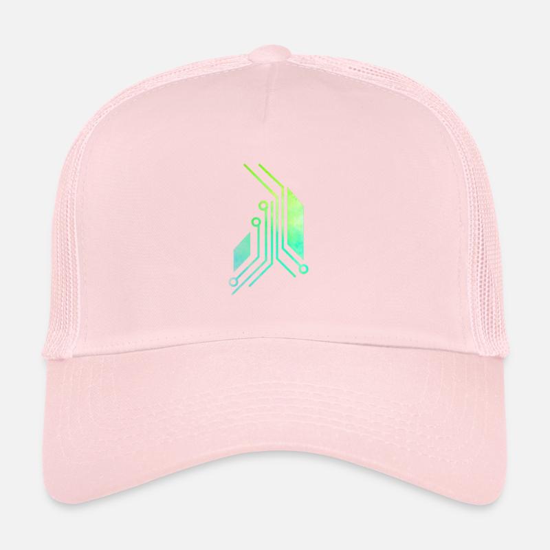 Circuit imprimé vert Casquette trucker 