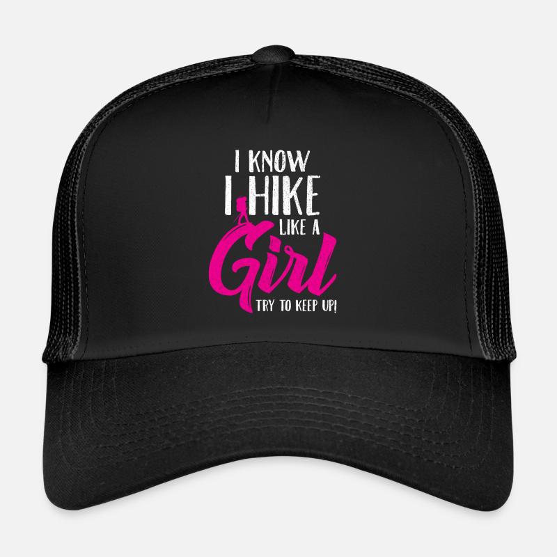 Wandern - Trucker Cap - Schwarz/Schwarz