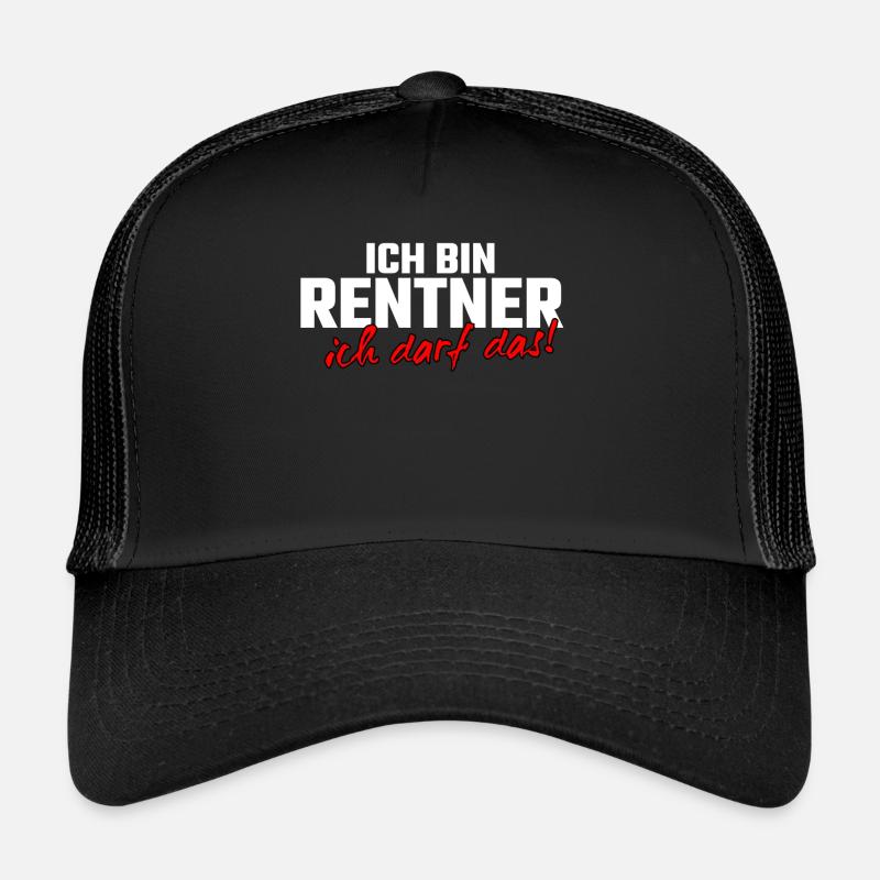 Rentner - Trucker Cap - Schwarz/Schwarz