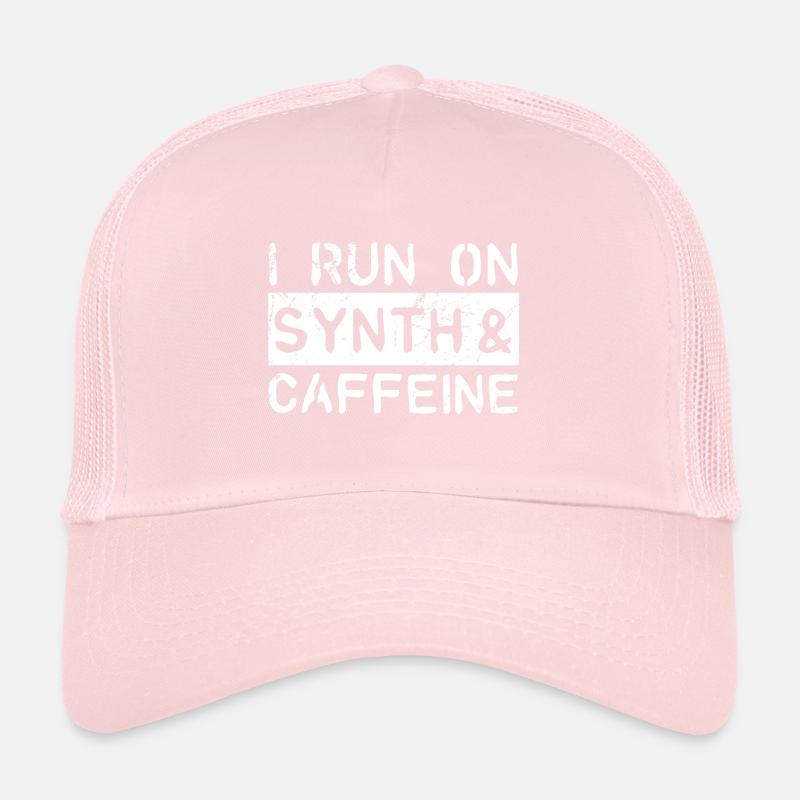 Je cours sur synthé et caféine Casquette trucker 