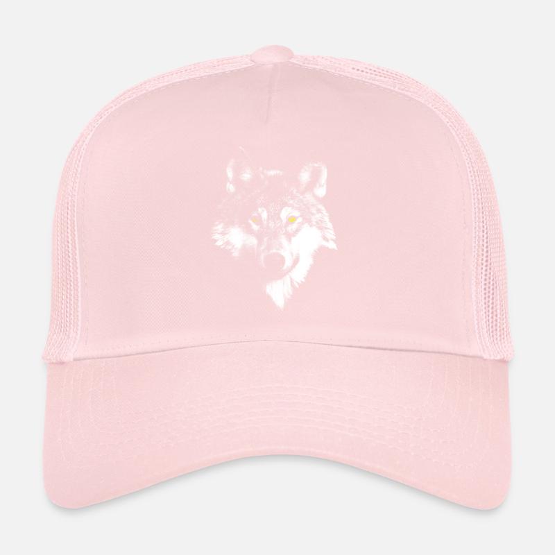 white wolf Trucker Cap