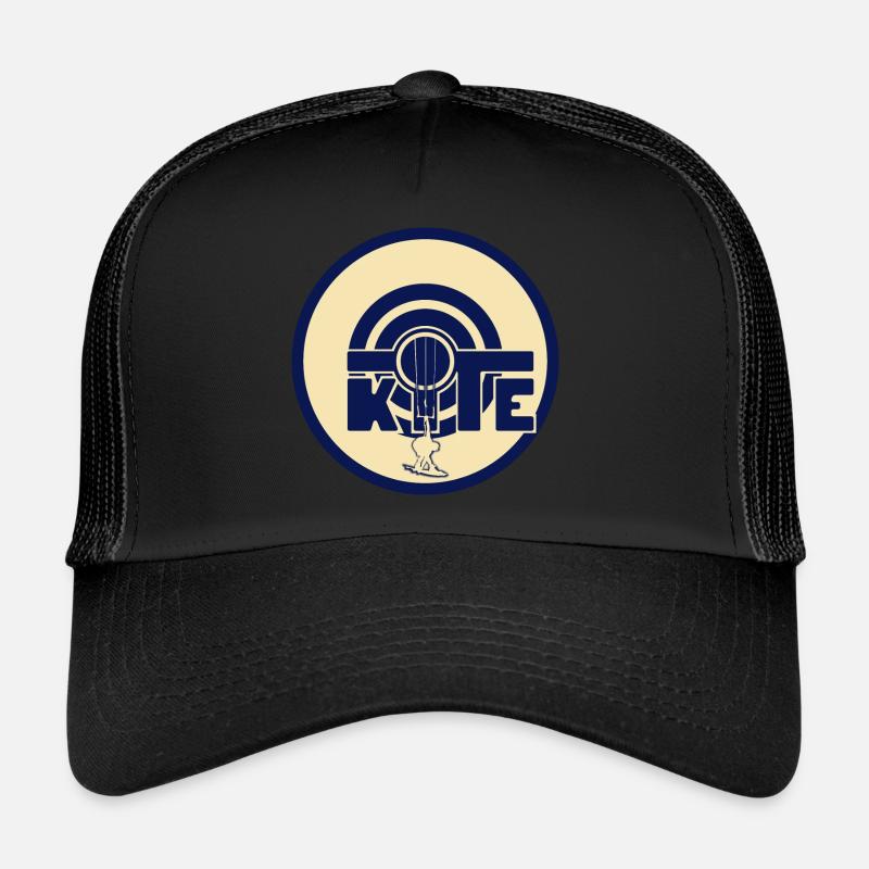 KITE Kitesurfen - Trucker Cap - Schwarz/Schwarz