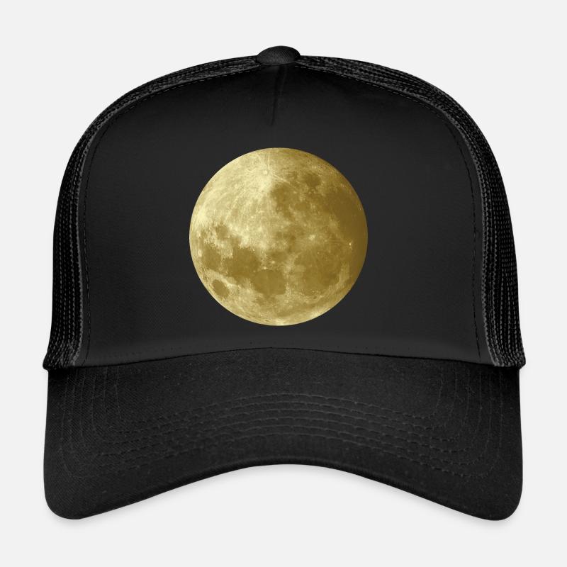 Moon in gold - Trucker Cap - black/black