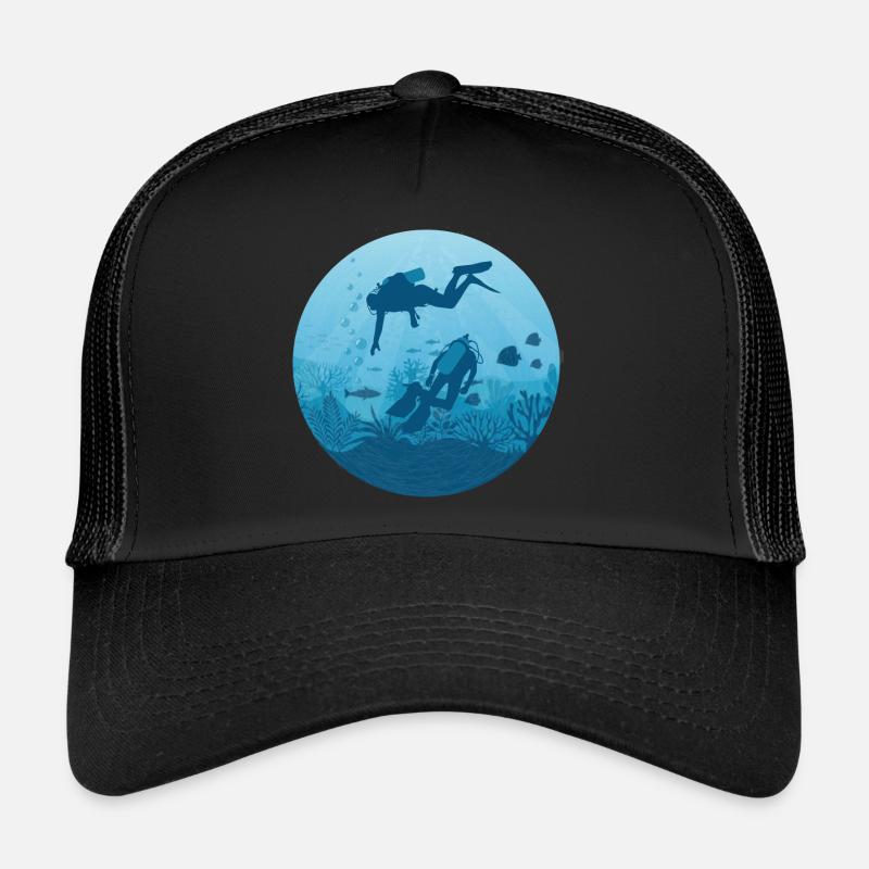 Tauchen - Trucker Cap - Schwarz/Schwarz