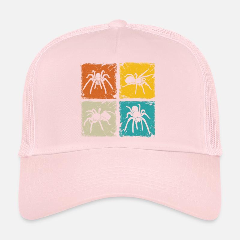 Tarantula retro squares spider lover tarantula Trucker Cap
