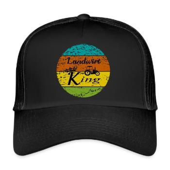 Landwirt - Trucker Cap - Schwarz/Schwarz - Vorne