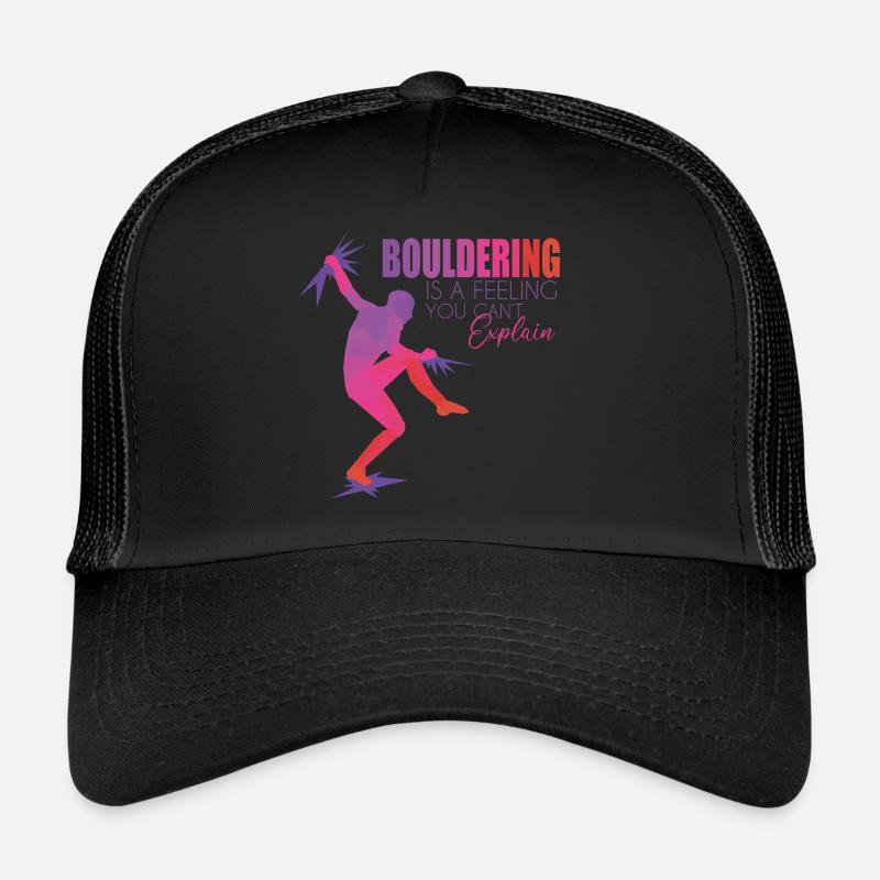Bouldern - Trucker Cap - Schwarz/Schwarz