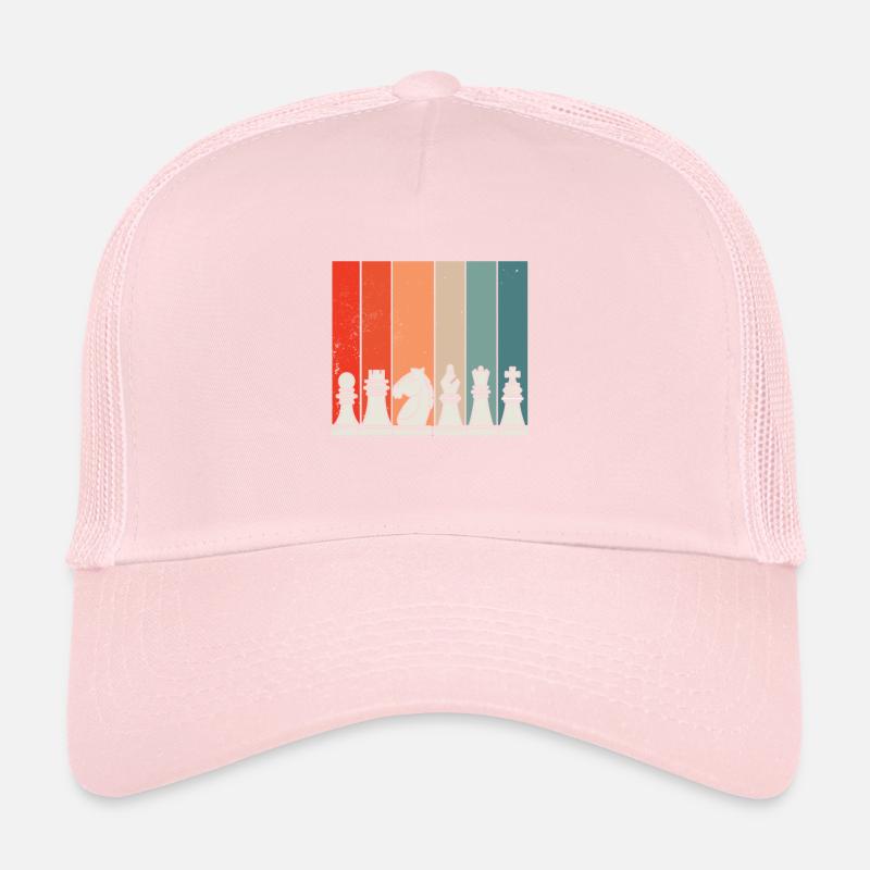 Chess, Chess Pieces Chess Game Retro Sport Trucker Cap