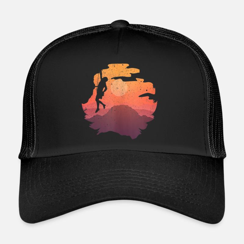 Climbing rock climbing climber - Casquette trucker  - noir/noir