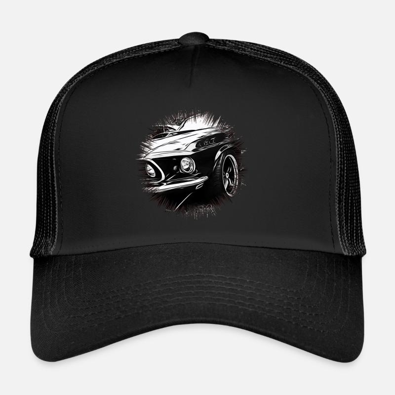 Auto - Trucker Cap - Schwarz/Schwarz
