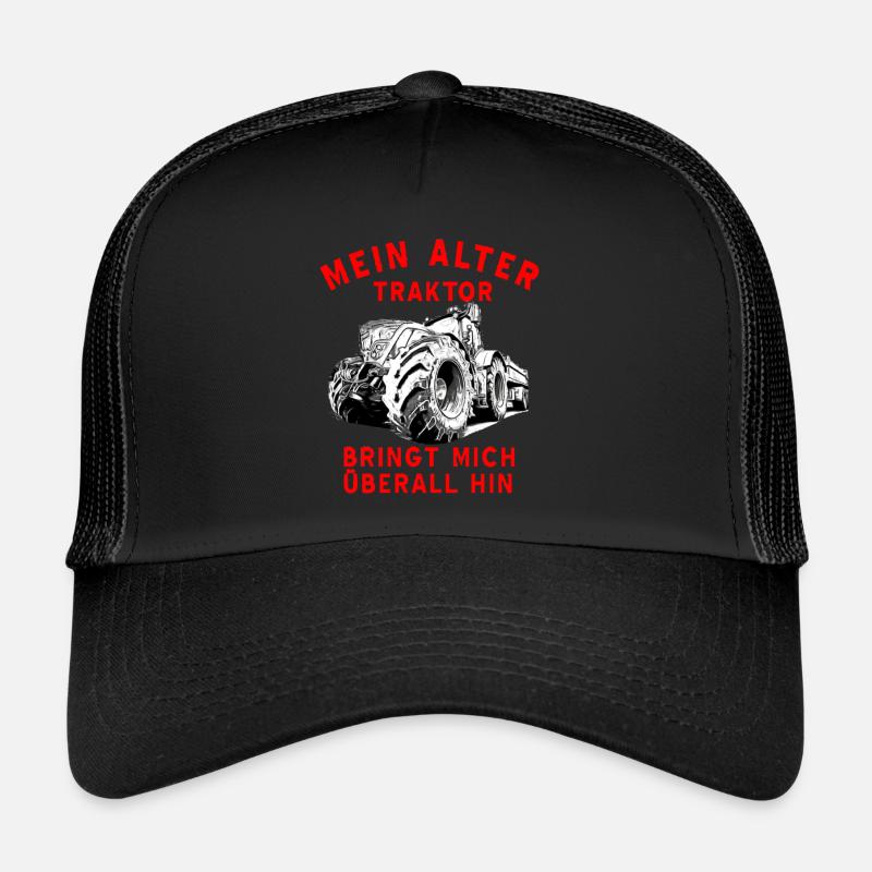 Traktor - Trucker Cap - Schwarz/Schwarz